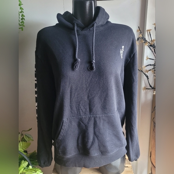 H&M Divided Black "Hope & Trust" Pullover Hoodie M - Picture 1 of 7